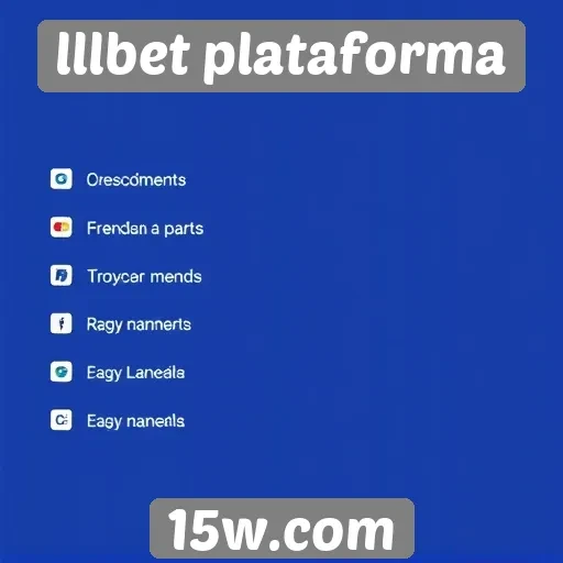Métodos de pagamento disponíveis na lllbet plataforma